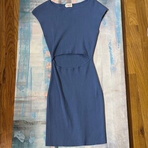 Summer Dress Y2K 2000s Ribbed Open Front Dress Wilfred Free Size M Sleeveless